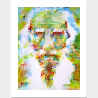 LEO TOLSTOY watercolor portrait .4 Posters and Art